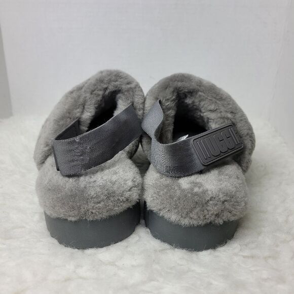 UGG Super Fluff Women’s Size 9 Slippers Shoes Gray Charcoal 1121751 G - Picture 4 of 7